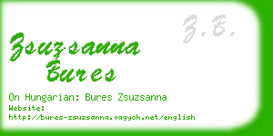 zsuzsanna bures business card